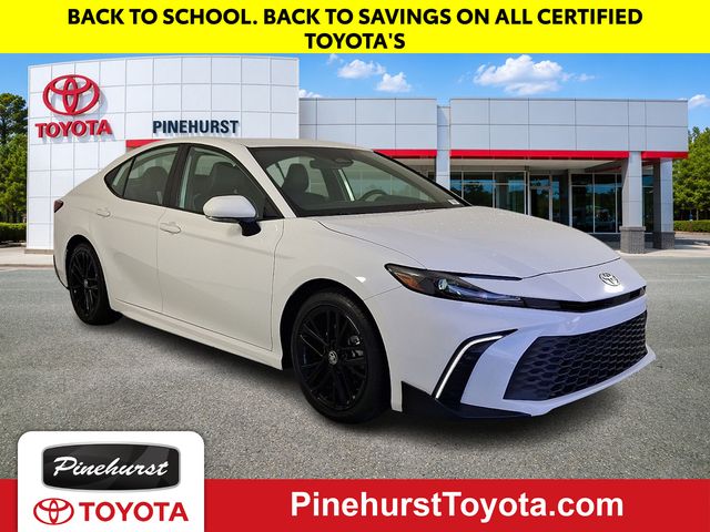 White 2025 Toyota Camry Sedan Front-Wheel Drive Continuously Variable Transmission