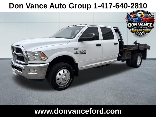 Bright White Clearcoat 2018 RAM 3500 Chassis Tradesman Crew Cab 4WD Pickup Truck Four-Wheel Drive 6-Speed Automatic