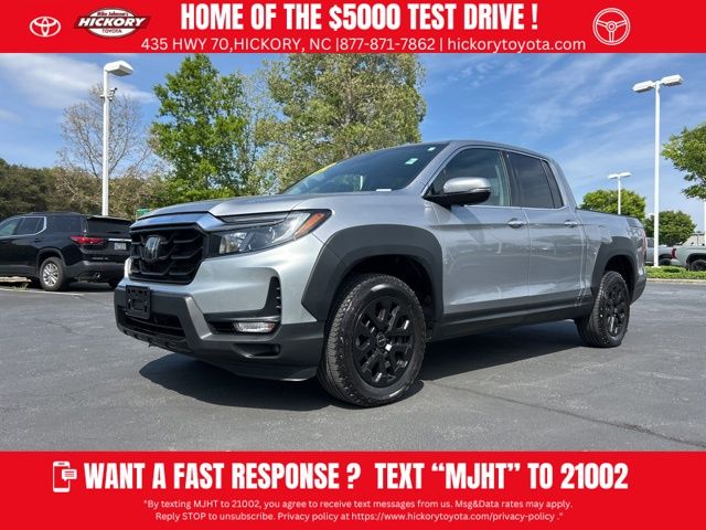 Lunar Silver Metallic 2023 Honda Ridgeline RTL-E AWD Pickup Truck All-Wheel Drive 9-Speed Automatic