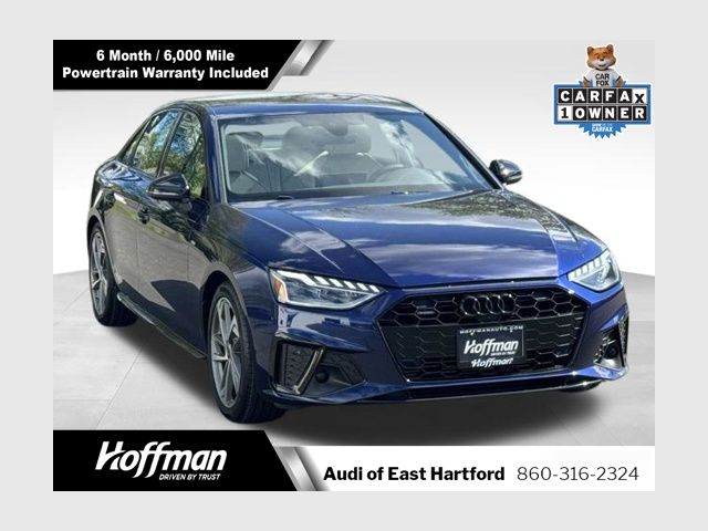 Navarra Blue Metallic 2023 Audi A4 quattro Premium Plus S Line 45 TFSI AWD Sedan All-Wheel Drive 7-Speed Automatic