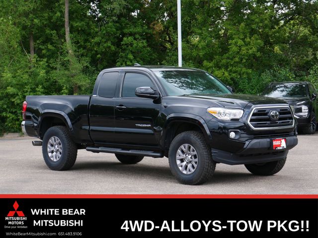 Midnight Black Metallic 2018 Toyota Tacoma Pickup Truck Four-Wheel Drive 6-Speed Automatic