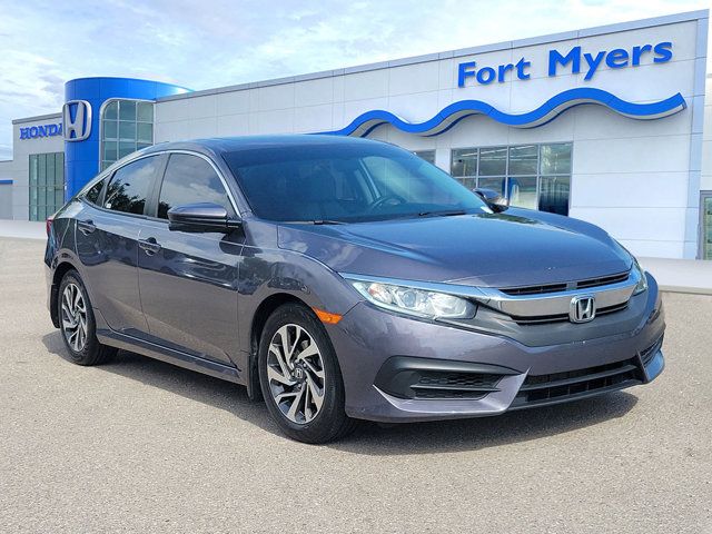 Polished Metal Metallic 2018 Honda Civic EX Sedan Front-Wheel Drive Continuously Variable Transmission