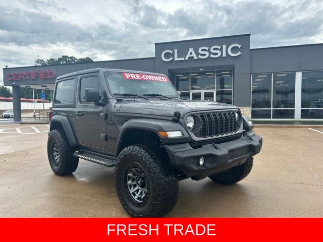Gray (Granite Crystal Metallic Clearcoat) 2024 Jeep Wrangler Sport S 2-Door 4WD SUV / Crossover Four-Wheel Drive 8-Speed Automatic