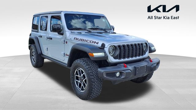 Silver Zynith Clearcoat 2024 Jeep Wrangler Rubicon 4-Door 4WD SUV / Crossover Four-Wheel Drive Automatic