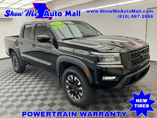 Super Black 2022 Nissan Frontier Pickup Truck Four-Wheel Drive 9-Speed Automatic