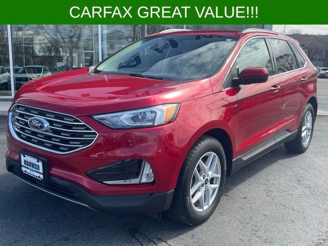 Red Metallic 2022 Ford Edge SUV / Crossover All-Wheel Drive 8-Speed Automatic