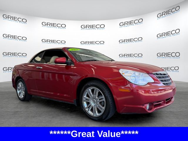 Inferno Red Crystal Pearlcoat/Black Cloth Top 2009 Chrysler Sebring Convertible Front-Wheel Drive 6-Speed Automatic
