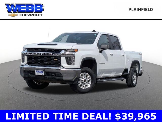 Summit White 2022 Chevrolet Silverado 2500HD LT Crew Cab 4WD Pickup Truck Four-Wheel Drive 6-Speed Automatic