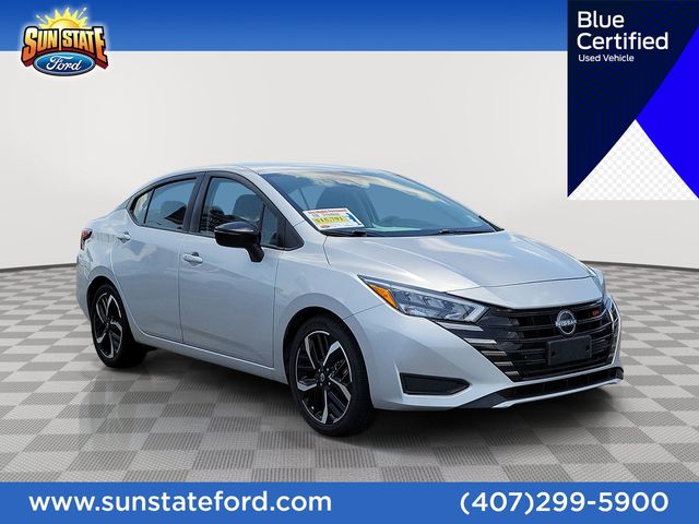 Brilliant Silver Metallic 2024 Nissan Versa Sedan Front-Wheel Drive Continuously Variable Transmission
