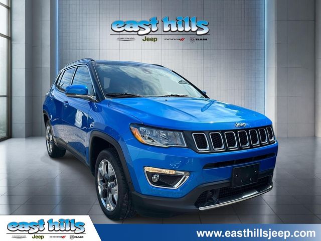 Laser Blue Pearlcoat 2021 Jeep Compass SUV / Crossover Four-Wheel Drive 9-Speed Automatic