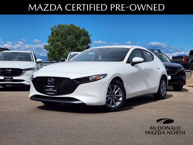 Snowflake White Pearl Mica 2026 Mazda MAZDA3 Hatchback Front-Wheel Drive 6-Speed Automatic