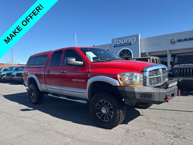 Flame Red Clearcoat 2006 Dodge RAM 2500 Laramie Quad Cab 4WD Pickup Truck Four-Wheel Drive 4-Speed Automatic