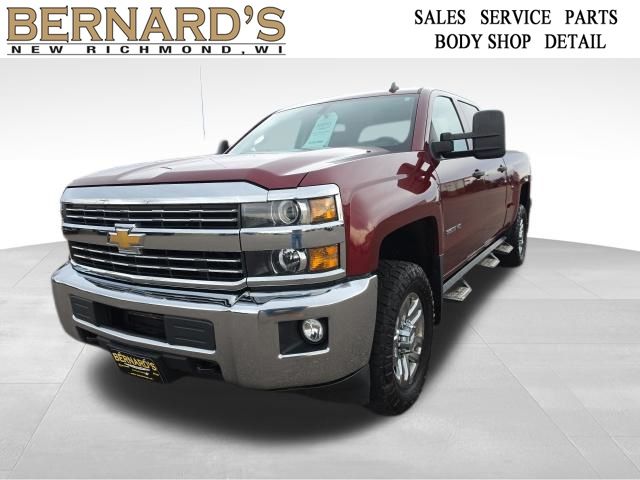 Red (Deep Ruby Metallic) 2015 Chevrolet Silverado 3500HD LT Crew Cab 4WD Pickup Truck Four-Wheel Drive 6-Speed Automatic Overdrive