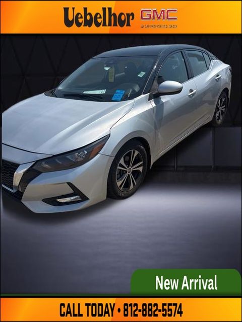 Brilliant Silver Metallic 2021 Nissan Sentra SV FWD Sedan Front-Wheel Drive Continuously Variable Transmission