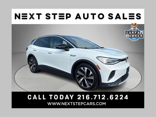 White 2021 Volkswagen ID.4 SUV / Crossover Rear-Wheel Drive Automatic