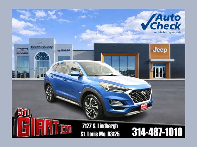 Teal (Aqua Blue) 2020 Hyundai Tucson SUV / Crossover All-Wheel Drive 6-Speed Automatic