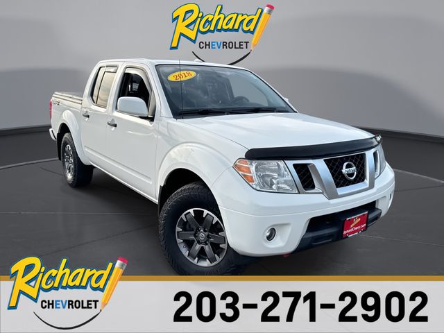 Glacier White 2018 Nissan Frontier Pickup Truck Four-Wheel Drive 5-Speed Automatic Overdrive
