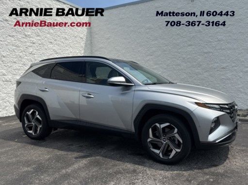 Shimmering Silver 2023 Hyundai Tucson SUV / Crossover All-Wheel Drive 8-Speed Automatic
