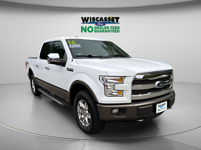 Oxford White 2016 Ford F-150 Lariat SuperCrew 4WD Pickup Truck Four-Wheel Drive 6-Speed Automatic