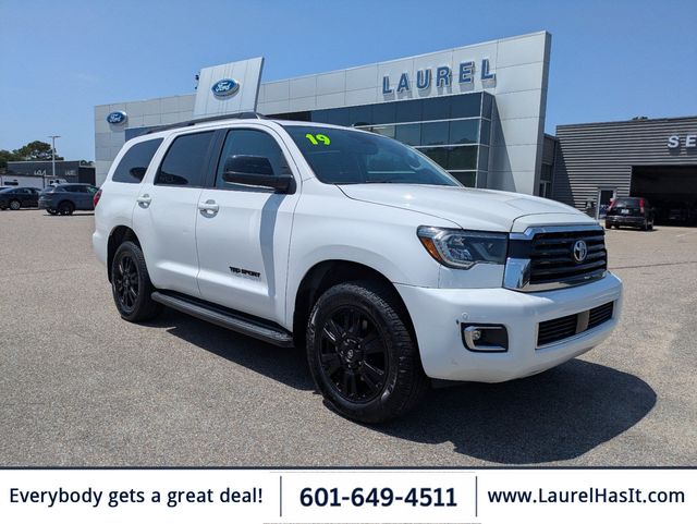 Super White 2019 Toyota Sequoia SUV / Crossover Four-Wheel Drive 6-Speed Automatic