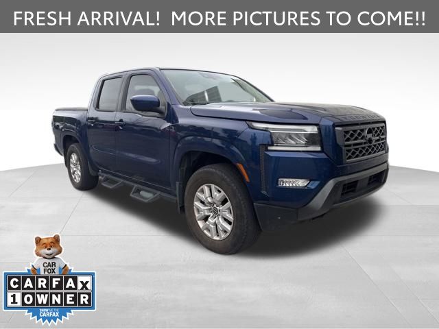 Deep Blue Pearl 2022 Nissan Frontier SV Crew Cab 4WD Pickup Truck Four-Wheel Drive 9-Speed Automatic