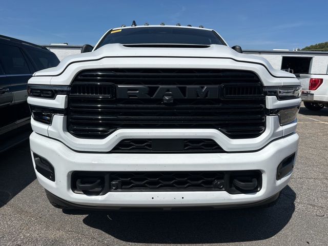 Bright White Clearcoat 2025 RAM 3500 Laramie Mega Cab DRW 4WD Pickup Truck Four-Wheel Drive 8-Speed Automatic