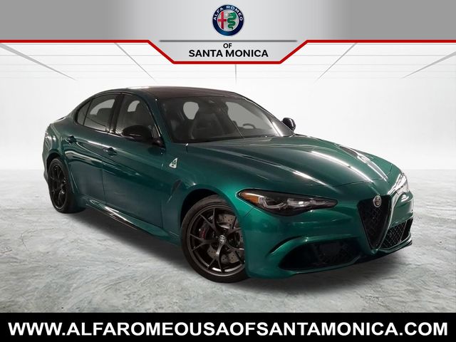 Green (Verde Fangio Metallic) 2024 Alfa Romeo Giulia Quadrifoglio RWD Sedan Rear-Wheel Drive 8-Speed Automatic