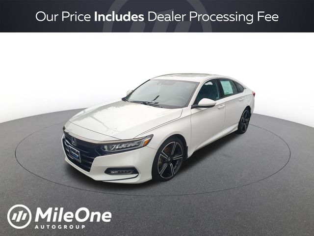 Platinum White Pearl 2020 Honda Accord 1.5T Sport FWD Sedan Front-Wheel Drive Continuously Variable Transmission