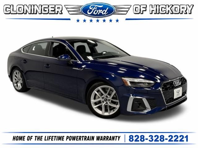 Navarra Blue Metallic 2024 Audi A5 Sportback Sedan All-Wheel Drive 7-Speed Automatic