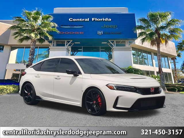 Championship White 2025 Honda Civic Type R FWD Hatchback Front-Wheel Drive 6-Speed Manual