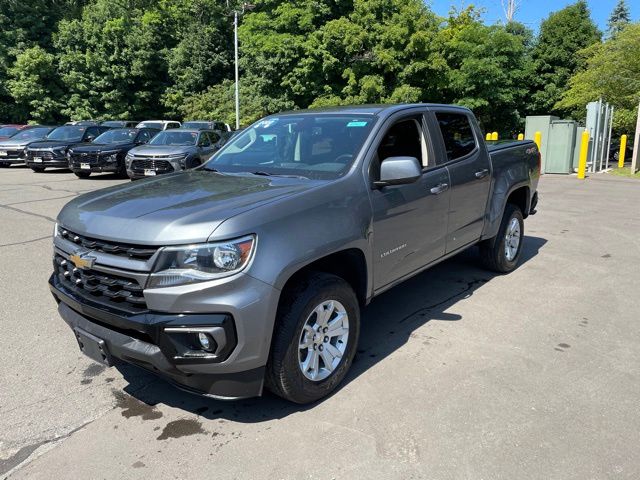 Gray (Satin Steel Metallic) 2022 Chevrolet Colorado Pickup Truck Four-Wheel Drive 8-Speed Automatic