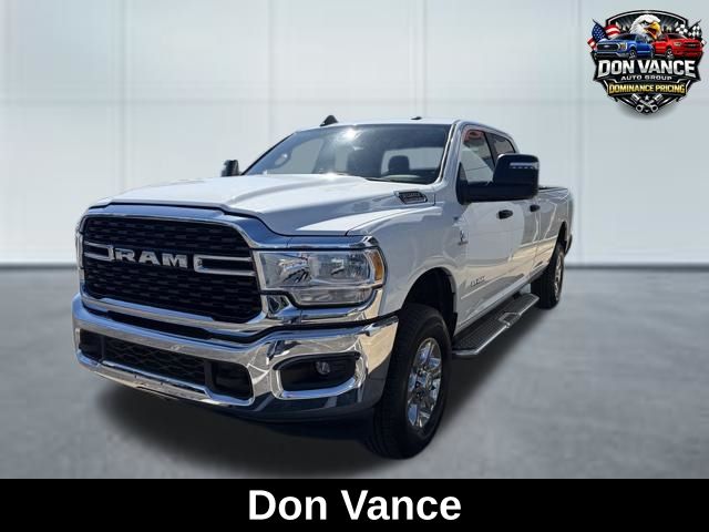 Bright White Clearcoat 2024 RAM 3500 Big Horn Crew Cab LB 4WD Pickup Truck Four-Wheel Drive 6-Speed Automatic