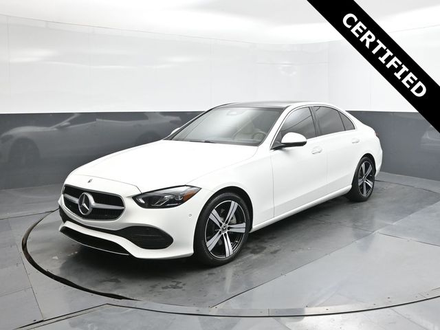 Polar White 2025 Mercedes-Benz C-Class Sedan Rear-Wheel Drive 9-Speed Automatic