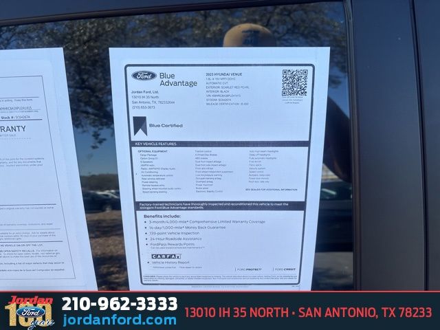 Used Car 2023 Hyundai Venue  Sel For Sale Under $20,000 In San Antonio, Texas