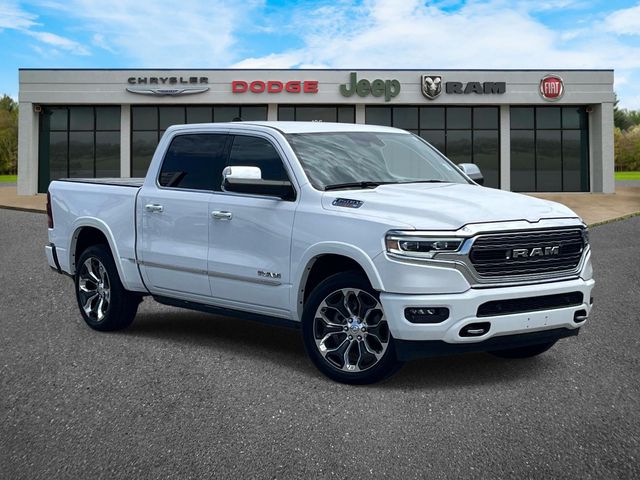Bright White Clearcoat 2020 RAM 1500 Limited Crew Cab 4WD Pickup Truck Four-Wheel Drive 8-Speed Automatic