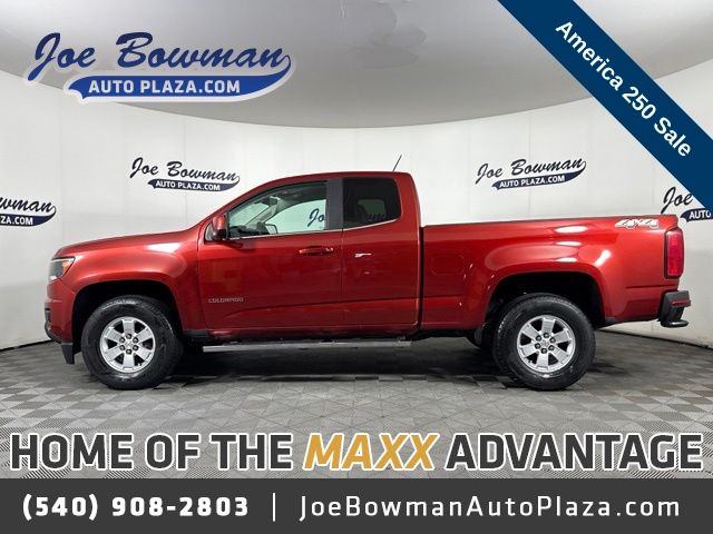 Red Rock Metallic 2016 Chevrolet Colorado Pickup Truck Four-Wheel Drive 6-Speed Automatic