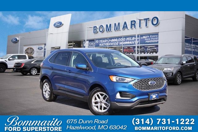 Blue Metallic 2024 Ford Edge SUV / Crossover All-Wheel Drive 8-Speed Automatic