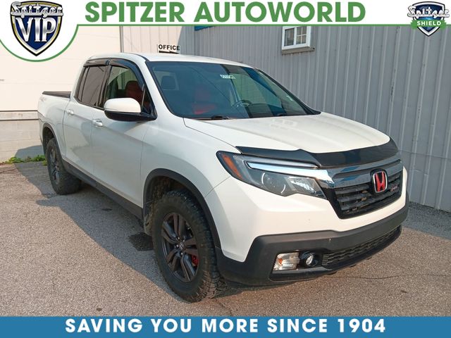Platinum White Pearl 2019 Honda Ridgeline Pickup Truck All-Wheel Drive 6-Speed Automatic