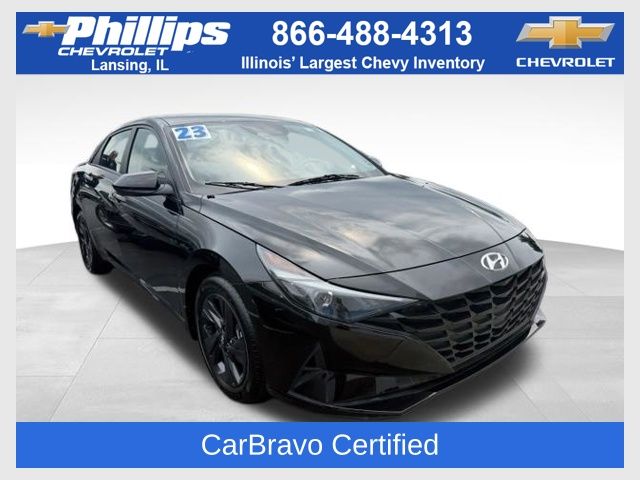 Phantom Black 2023 Hyundai Elantra Sedan Front-Wheel Drive Continuously Variable Transmission