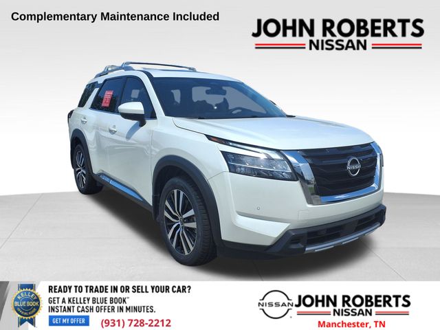 Pearl White Tricoat 2024 Nissan Pathfinder SUV / Crossover All-Wheel Drive 9-Speed Automatic
