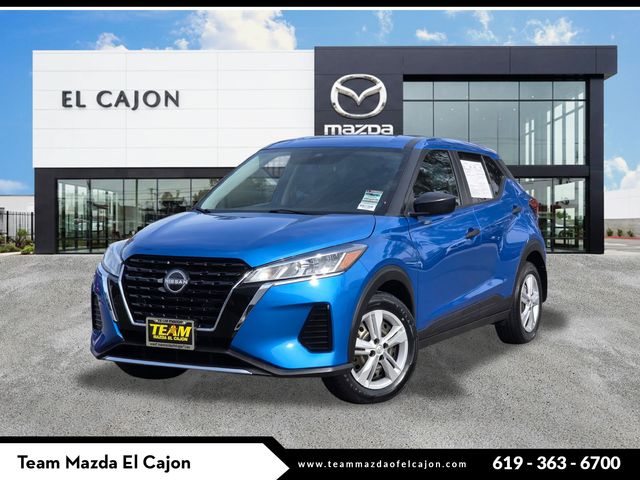 Electric Blue Metallic 2024 Nissan Kicks S FWD SUV / Crossover Front-Wheel Drive Continuously Variable Transmission