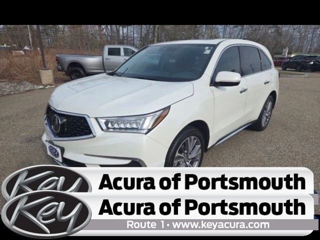 White 2018 Acura MDX SH-AWD with Technology Package SUV / Crossover All-Wheel Drive 9-Speed Automatic