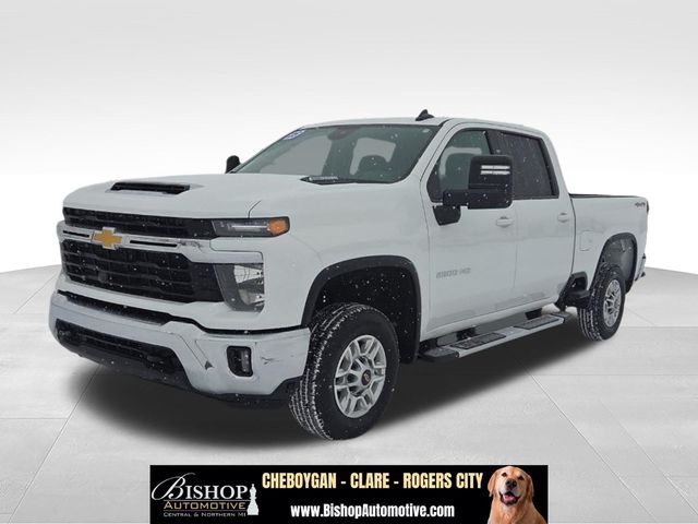 Summit White 2025 Chevrolet Silverado 2500HD LT Crew Cab 4WD Pickup Truck Four-Wheel Drive Automatic
