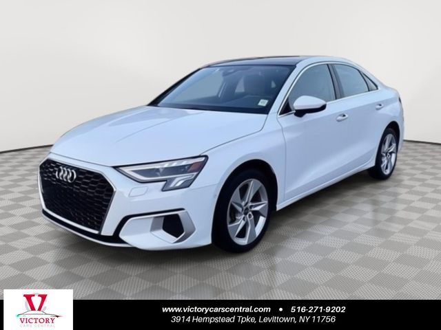 White 2024 Audi A3 40 TFSI Premium FWD Sedan Front-Wheel Drive 7-Speed Automatic