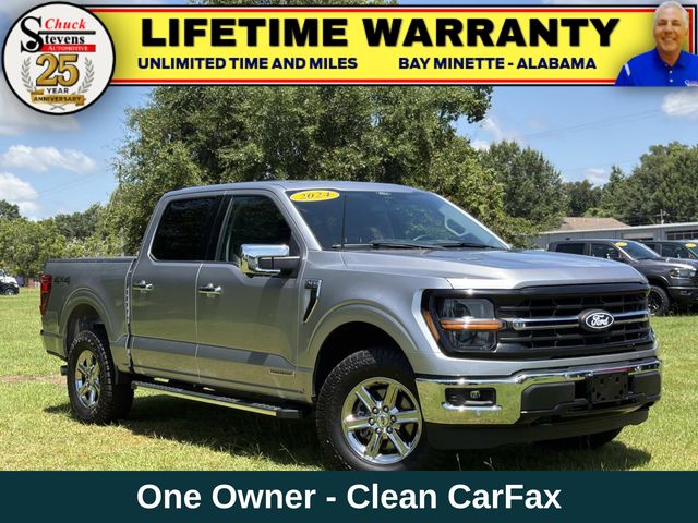 Silver Metallic 2024 Ford F-150 Pickup Truck Four-Wheel Drive Automatic