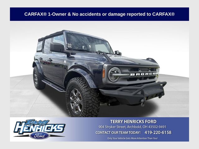 Antimatter Blue Metallic 2021 Ford Bronco SUV / Crossover Four-Wheel Drive 7-Speed Manual