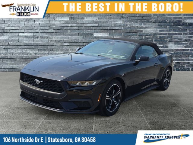 Shadow Black 2024 Ford Mustang Convertible Rear-Wheel Drive Automatic