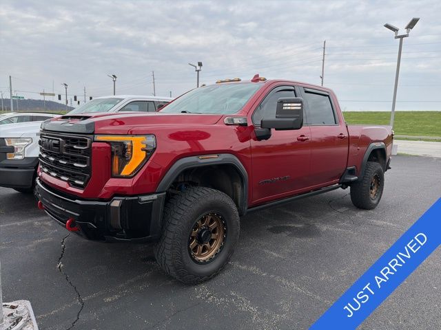 Volcanic Red Tintcoat 2024 GMC Sierra 2500HD AT4X Crew Cab 4WD Pickup Truck Four-Wheel Drive Automatic