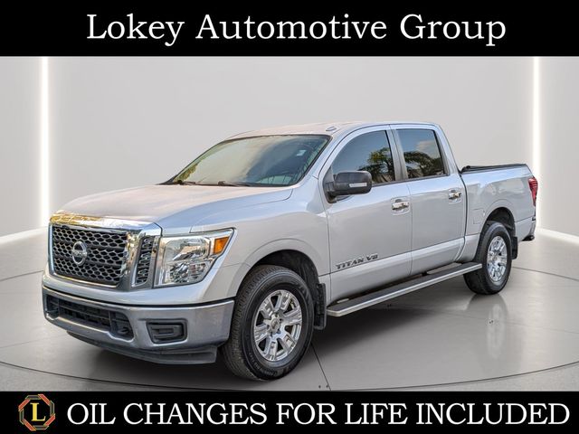 Brilliant Silver Metallic 2018 Nissan Titan Pickup Truck Four-Wheel Drive 7-Speed Automatic