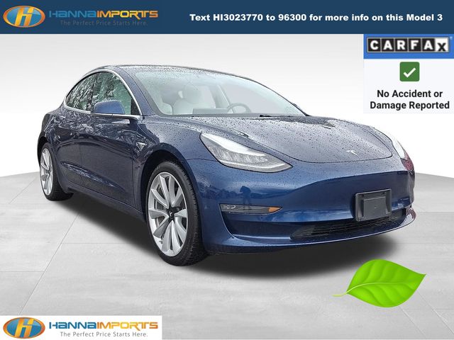 Deep Blue Metallic 2019 Tesla Model 3 Standard RWD Sedan Rear-Wheel Drive 1-Speed Automatic